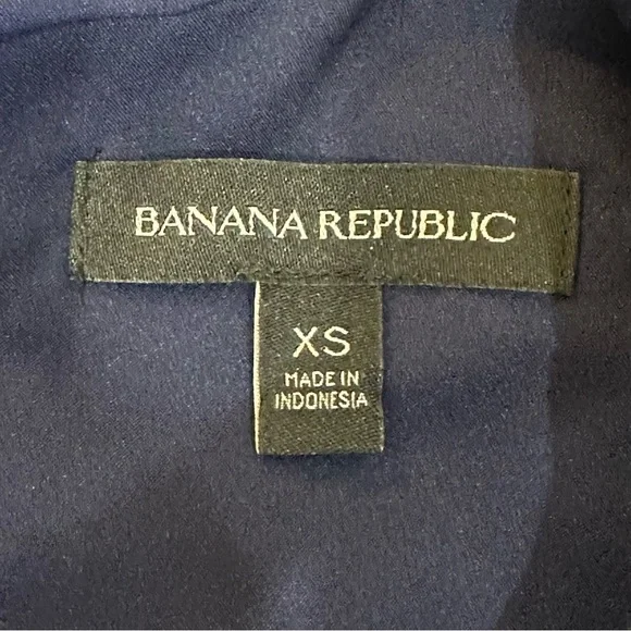 Banana Republic Plaid Shift Dress Blue White Short Sleeve Office Career Work - Picture 6 of 7